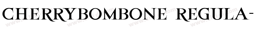 cherrybombone regula字体转换